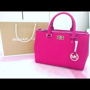 Michael Kors Kellen Saffiano Leather Satchel